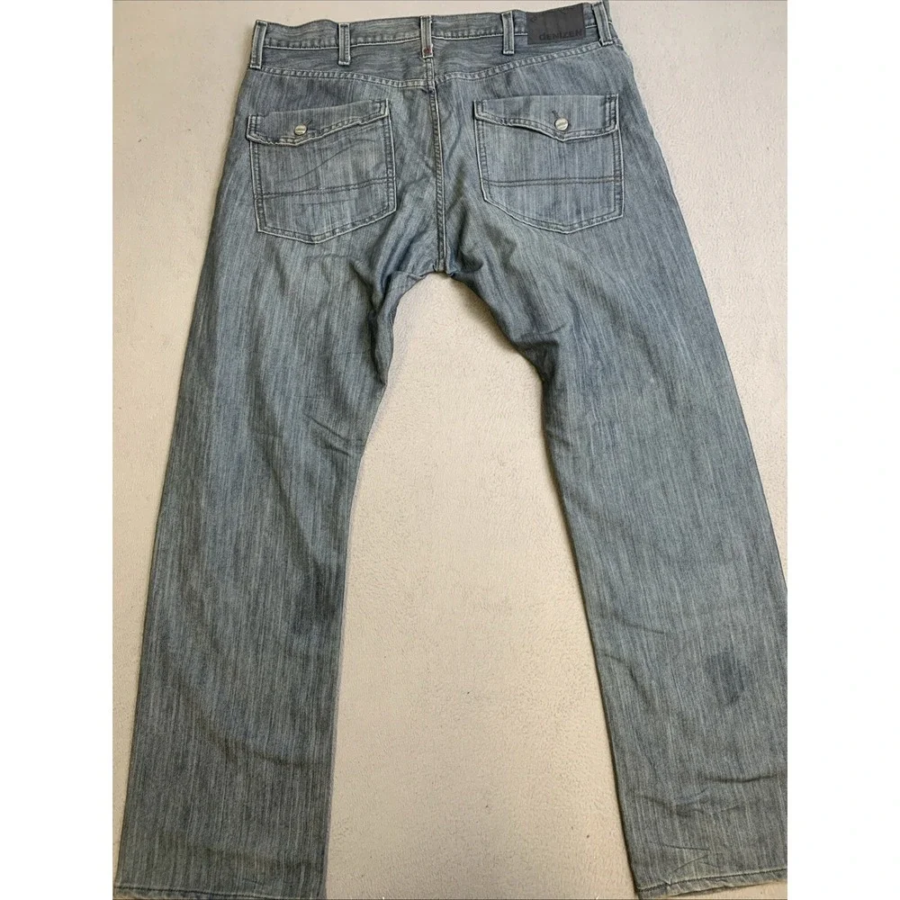 Levi's Jeans Men's Slim Straight‎ W38 L32 218 Blue Denizen Button Rear Pockets